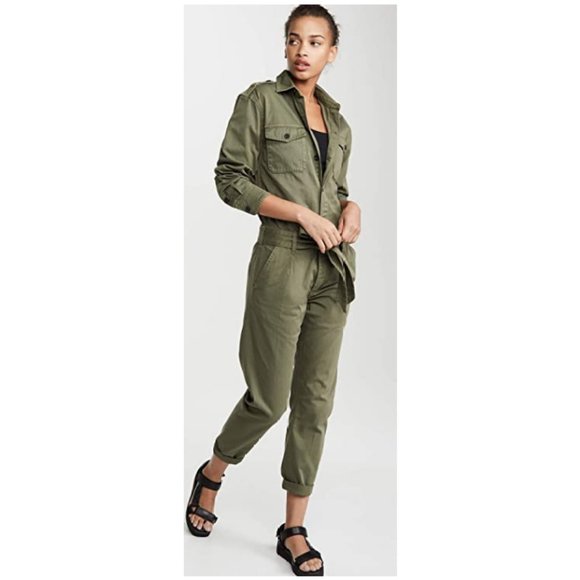 Current/Elliott Mele Coverall Jumpsuit in Agave size S NWT - Picture 4 of 14
